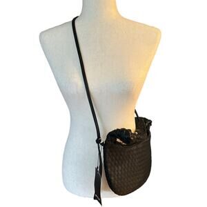 NWT Nasty Gal Woven Slouchy Knot Detail Shoulder Bag and Crossbody Strap